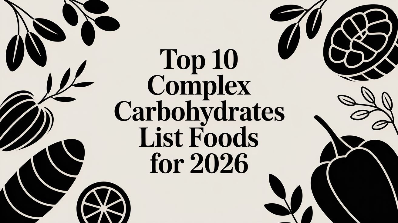Top 10 Complex Carbohydrates List Foods for 2026