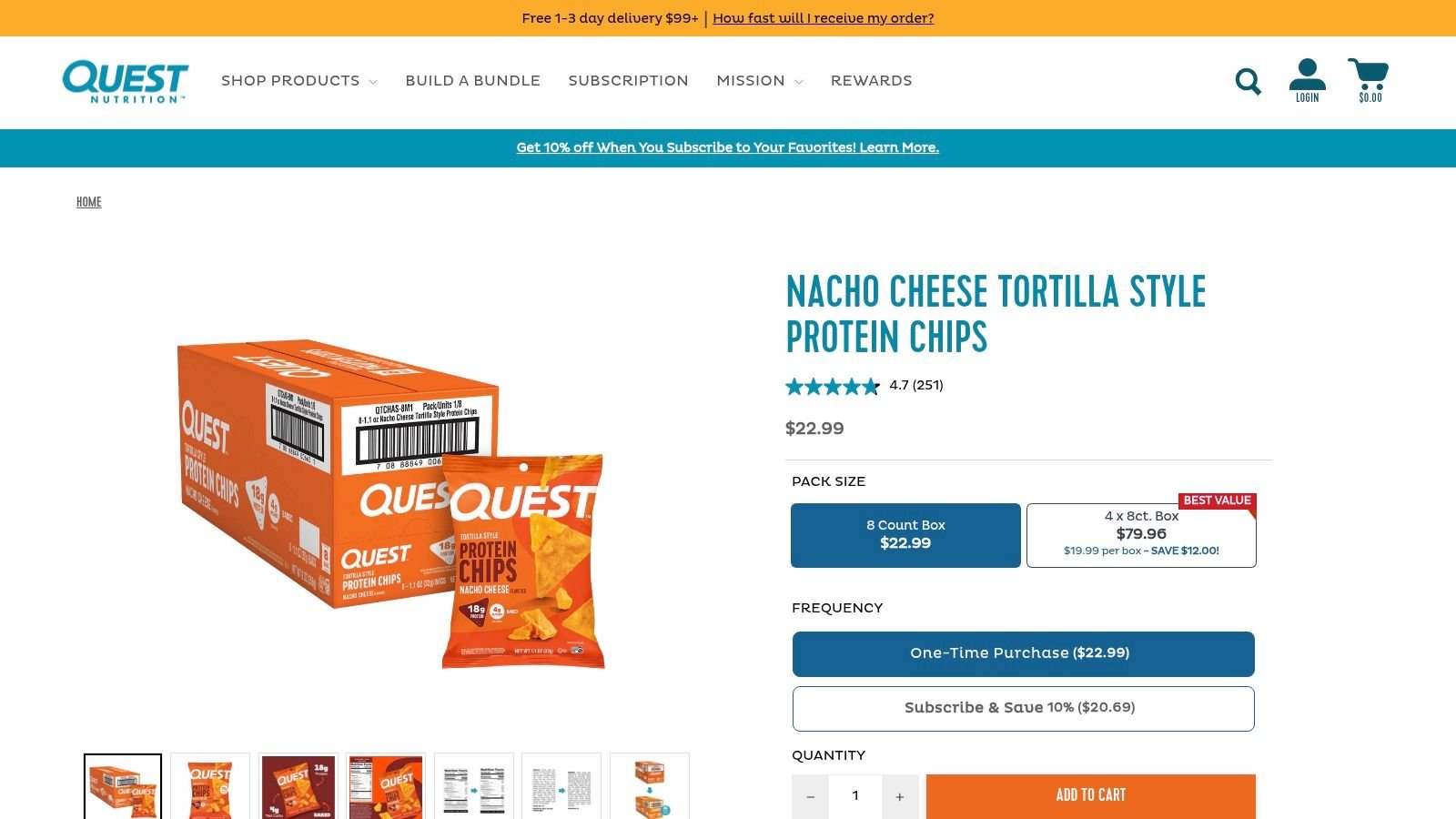 Quest Tortilla Style Protein Chips