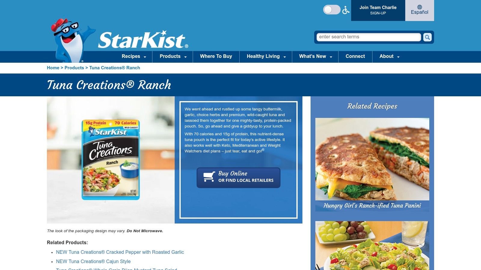 StarKist Tuna Creations Pouches