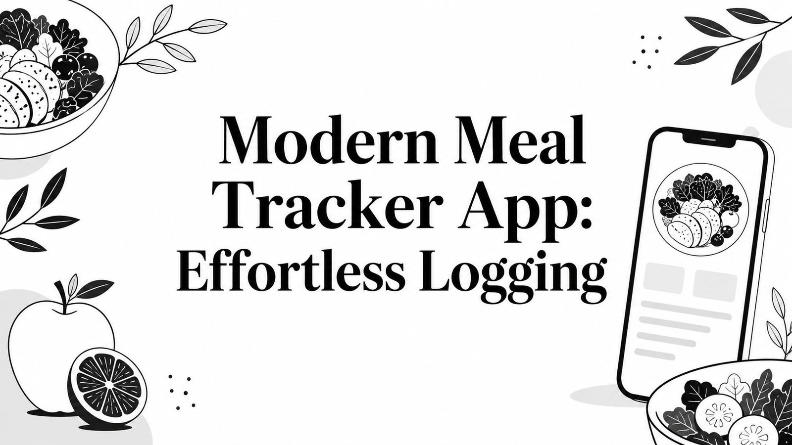 Modern Meal Tracker App: Effortless Logging