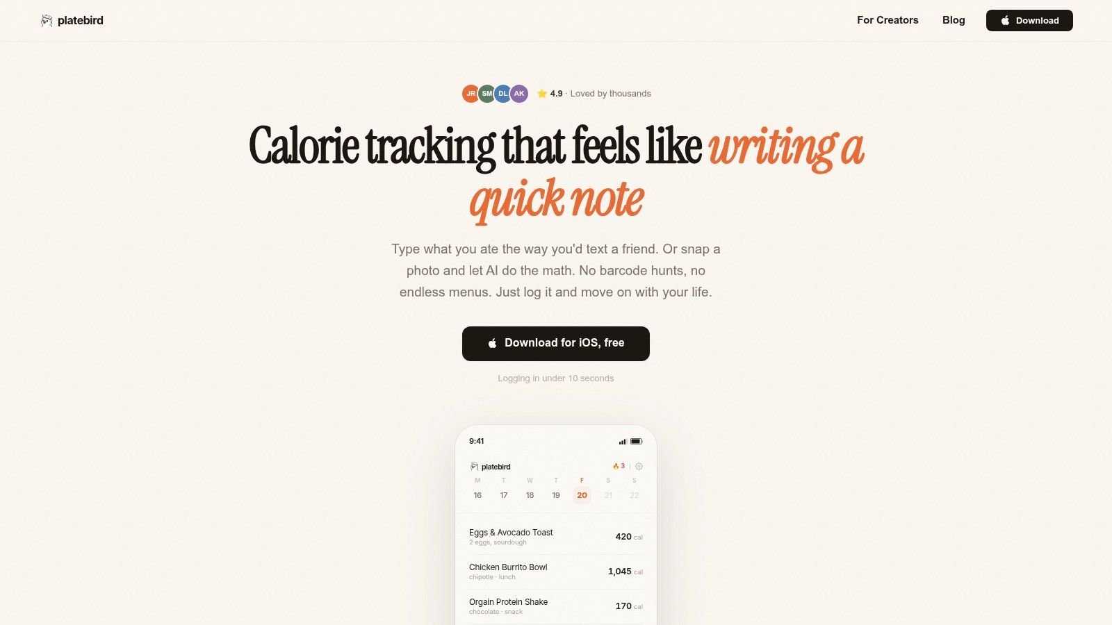 Screenshot from https://platebird.com